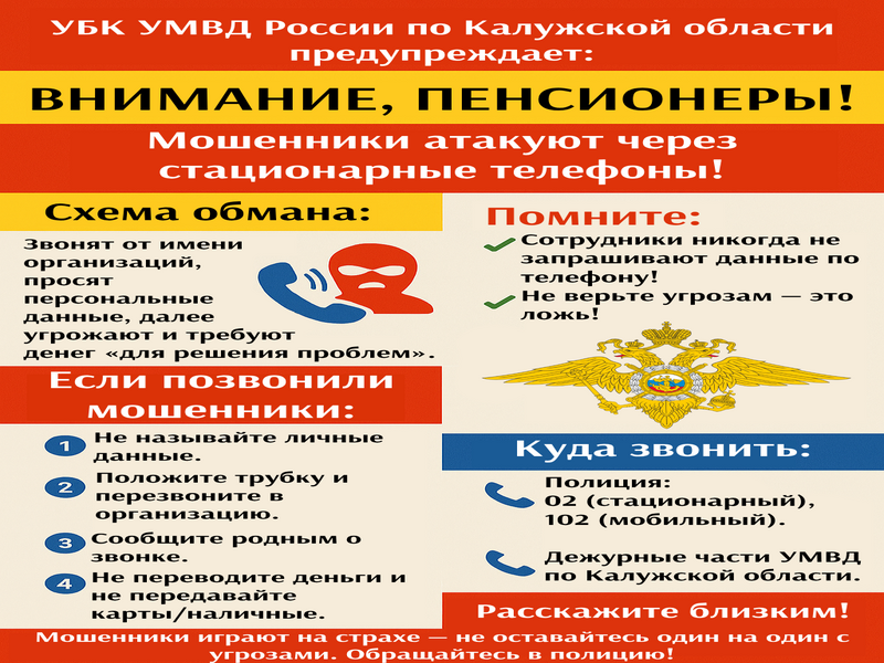 Памятки по мошенничеству.